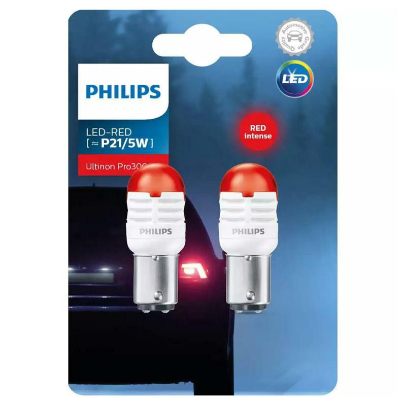 PHILIPS LED Ultinon Pro3000SI P21/5W - 2szt.  czerwone - 11499U30RB2 | Sklep online Galonoleje.pl