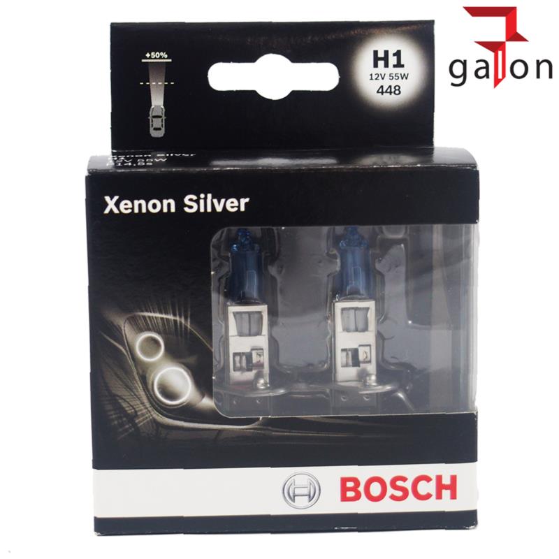 BOSCH XENON SILVER PLUS 50% H1 12V 55W P14.5S 2szt | Sklep online Galonoleje.pl