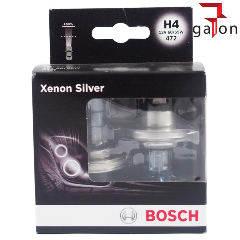 BOSCH XENON SILVER PLUS 50% H4 12V 60/55W P43t 2szt | Sklep online Galonoleje.pl