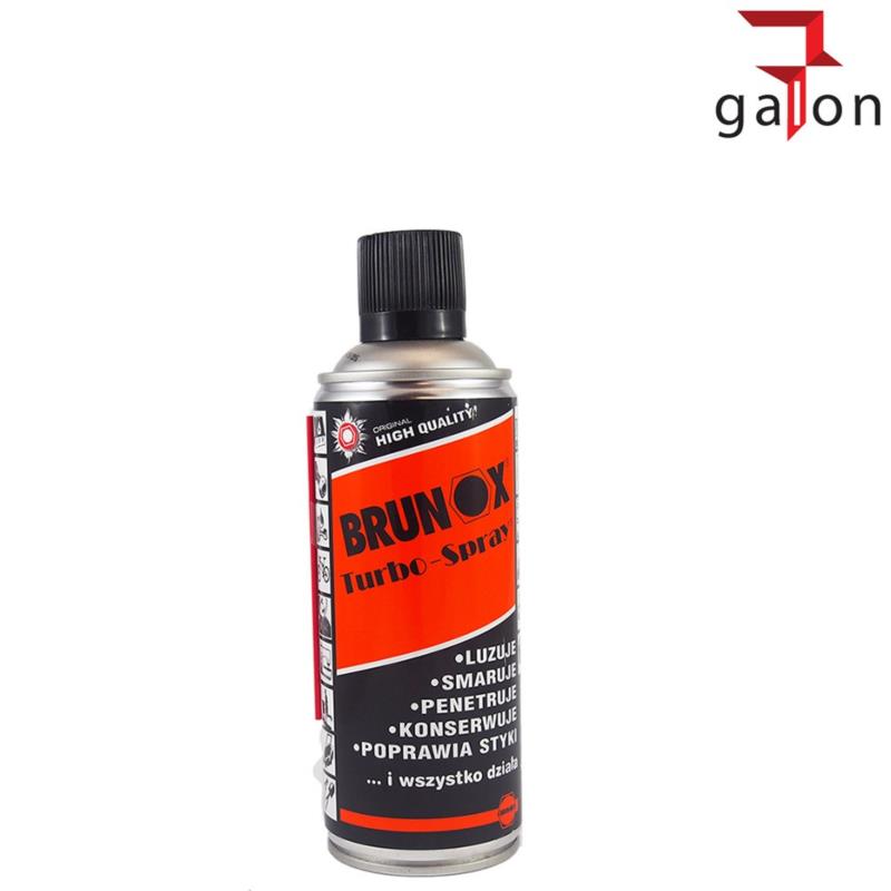 BRUNOX TURBO-SPRAY 100ML CZYŚCI, SMARUJE, KONSERWUJE (DO LINEK) | Sklep online Galonoleje.pl