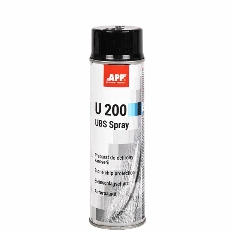 APP U200 Baranek Spray 500ml Czarny - preparat do ochrony karoserii | Sklep online Galonoleje.pl