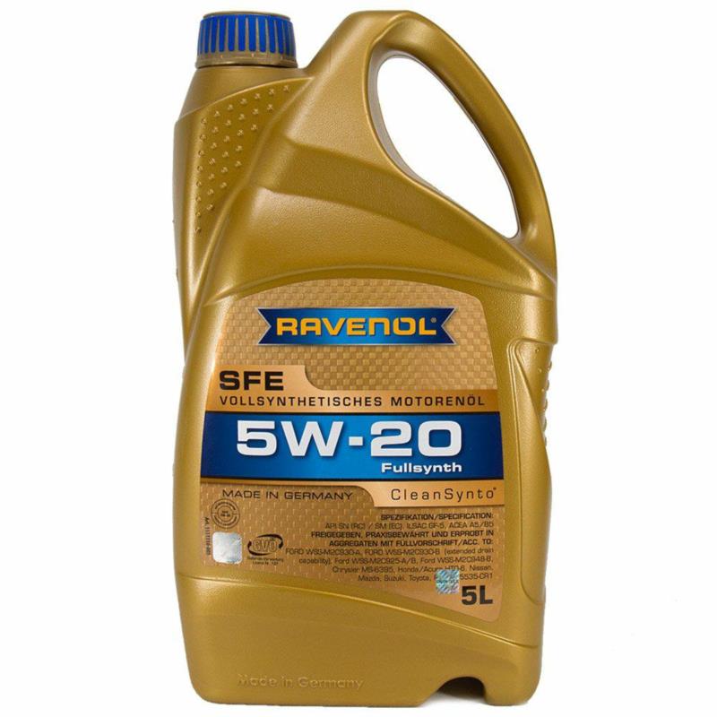 RAVENOL SFE 5W20 CleanSynto USVO 5L - syntetyczny olej silnikowy | Sklep online Galonoleje.pl