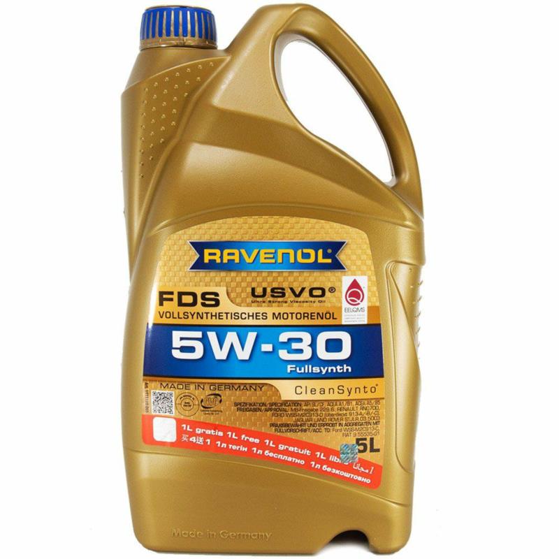 RAVENOL FDS 5W30 CleanSynto USVO 5L - syntetyczny olej silnikowy - promocja | Sklep online Galonoleje.pl