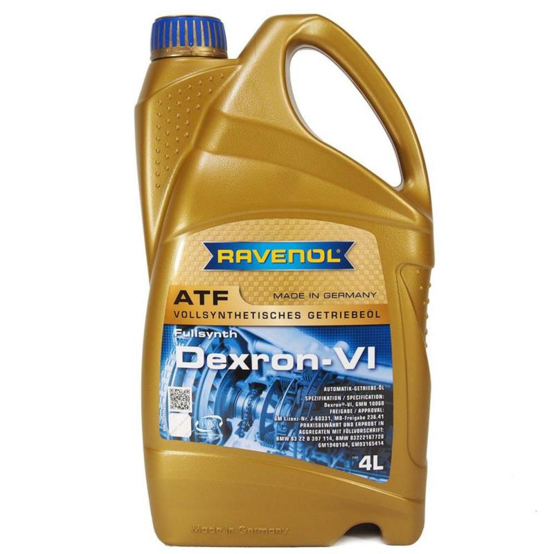 RAVENOL ATF Dexron VI 4L - olej przekładniowy do skrzyni biegów automatycznej | Sklep online Galonoleje.pl