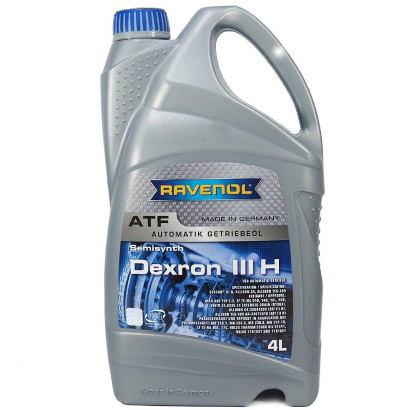 RAVENOL ATF Dexron III H 4L - olej przekładniowy do skrzyni biegów automatycznej | Sklep online Galonoleje.pl