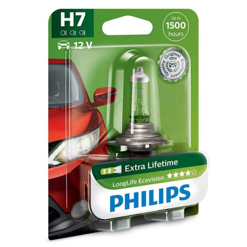 PHILIPS LongLife EcoVision H7 - 12V-55W - 1szt. blister | Sklep online Galonoleje.pl