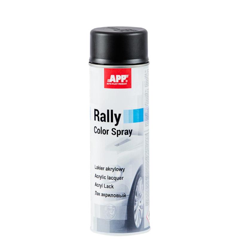 APP Rally Color Spray 500ml czarny mat - lakier akrylowy | Sklep online Galonoleje.pl