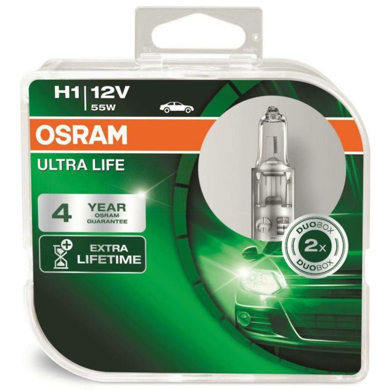 OSRAM Ultra Life H1 - 12V-55W - 2szt. - plastikowe opakowanie | Sklep online Galonoleje.pl