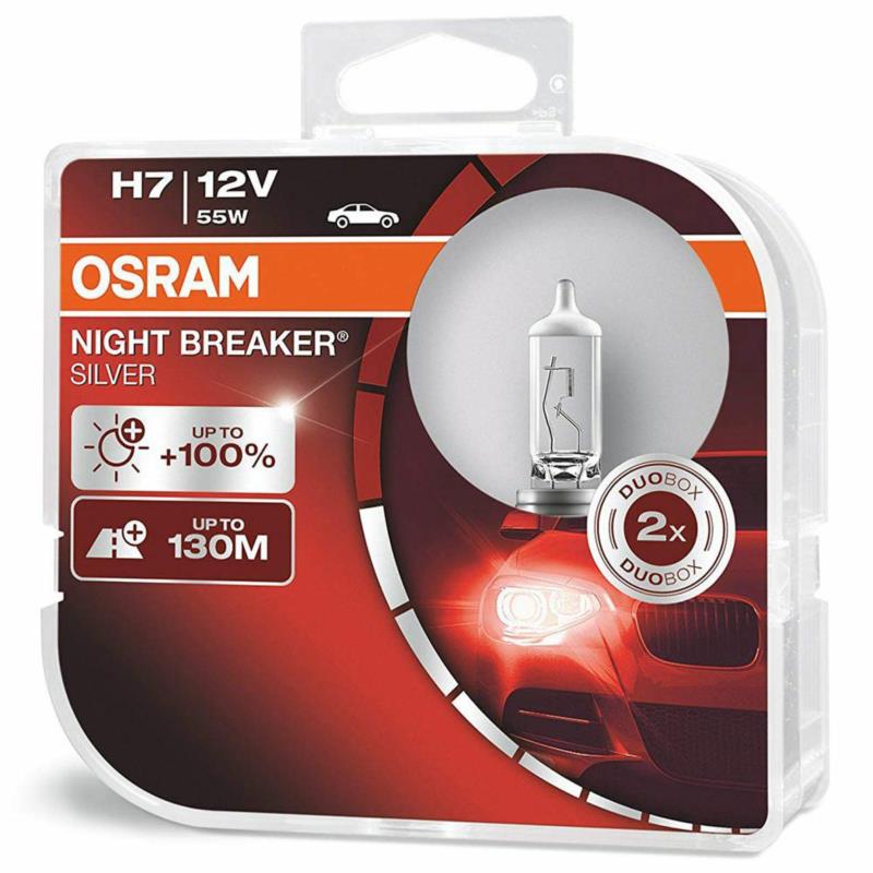OSRAM Night Breaker Silver H7 - 12V-55W - 2szt. - plastikowe opakowanie - 64210NBS-HCB | Sklep online Galonoleje.pl