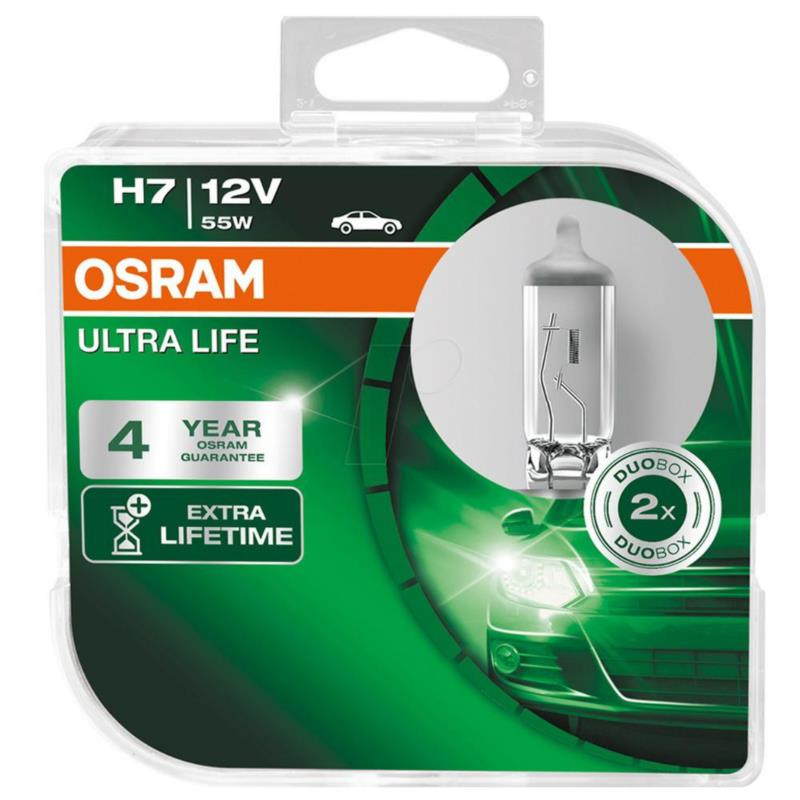 OSRAM Ultra Life H7 - 12V-55W - 2szt. - plastikowe opakowanie - 64210ULT-HCB | Sklep online Galonoleje.pl