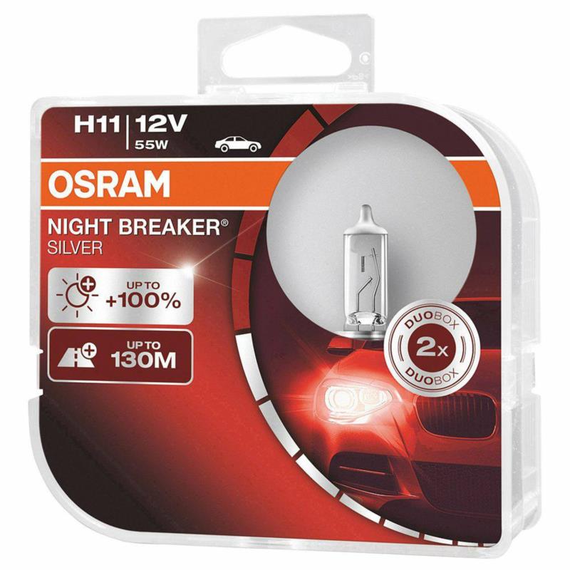 OSRAM Night Breaker Silver H11 - 12V-55W - 2szt. - plastikowe opakowanie - 64211NBS-HCB | Sklep online Galonoleje.pl
