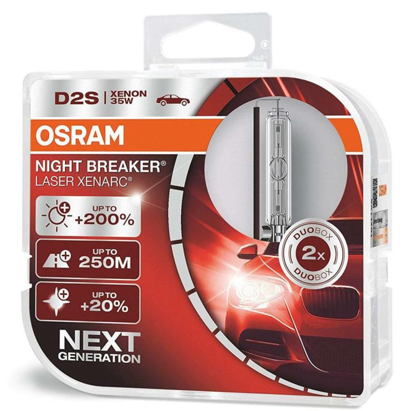 OSRAM Xenarc Night Breaker Laser D2S - 35W - 2szt. - plastikowe opakowanie | Sklep online Galonoleje.pl
