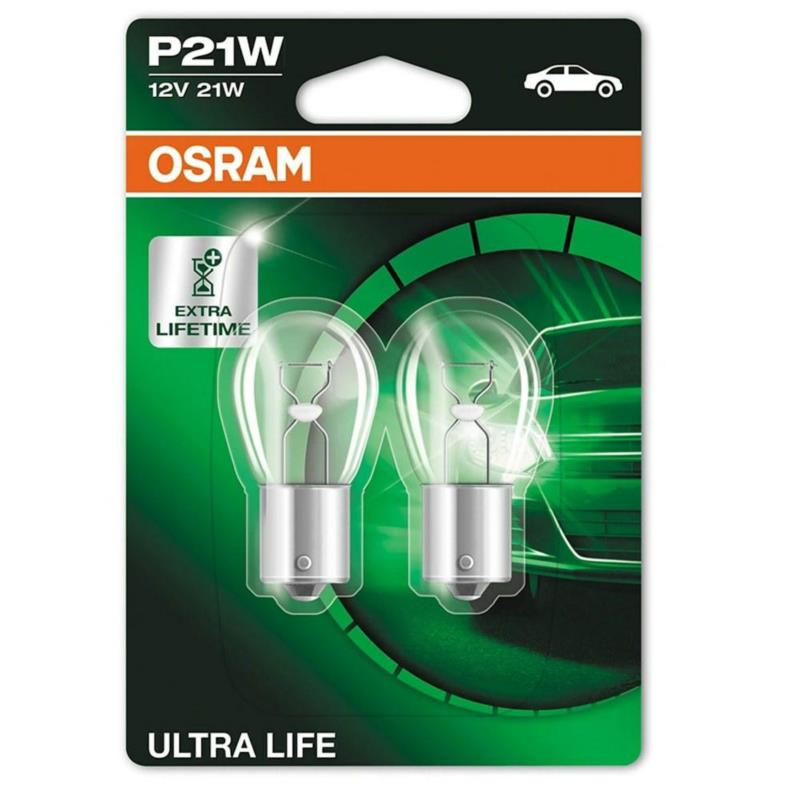 OSRAM Ultra Life P21W - 12V-21W - 2szt. blister - 7506ULT-02B | Sklep online Galonoleje.pl