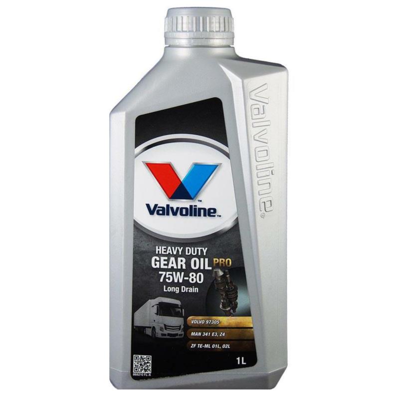 VALVOLINE Heavy Duty Gear Oil Pro Long Drain 75w80 1L - olej przekładniowy do skrzyni biegów i mostu
