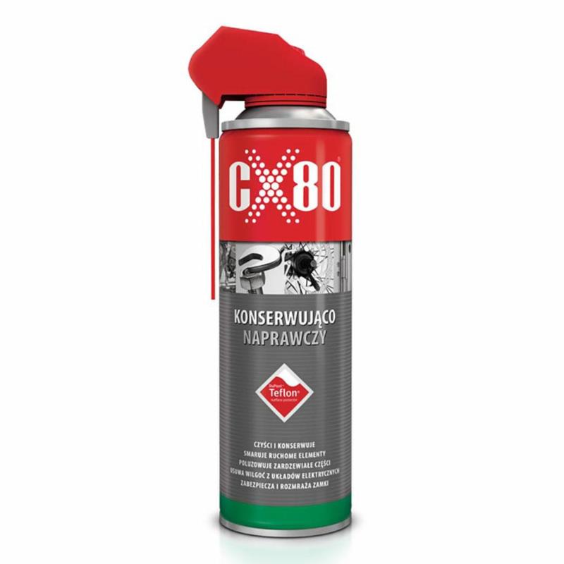 CX80 Konserwująco-Naprawczy 500ml Teflon Duo Spray - preparat wielozadaniowy z teflonem | Sklep online Galonoleje.pl