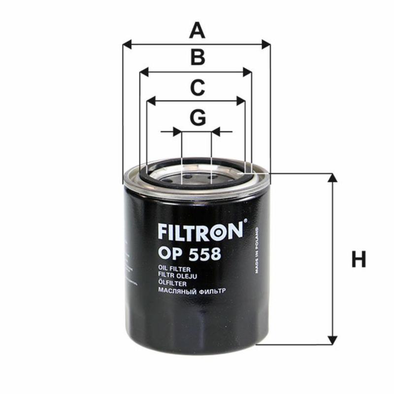 FILTRON Filtr oleju OP558 | Sklep online Galonoleje.pl