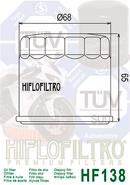 HIFLOFILTRO Filtr Oleju HF138 - filtr motocyklowy | Sklep online Galonoleje.pl