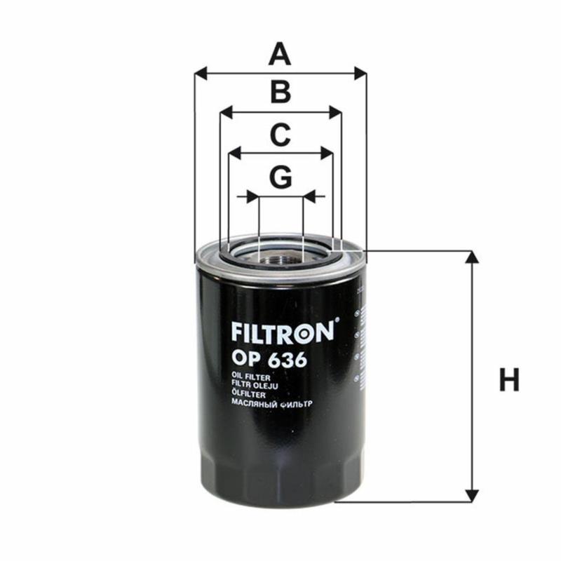 FILTRON Filtr oleju OP636 | Sklep online Galonoleje.pl