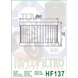 HIFLOFILTRO Filtr Oleju HF137 - filtr motocyklowy | Sklep online Galonoleje.pl