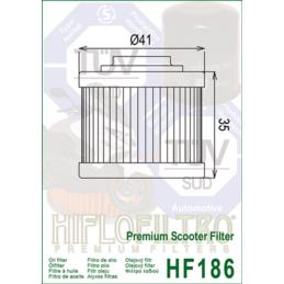 HIFLOFILTRO Filtr Oleju HF186 - filtr motocyklowy | Sklep online Galonoleje.pl