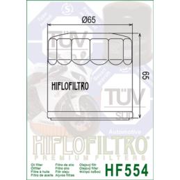 HIFLOFILTRO Filtr Oleju HF554 - filtr motocyklowy | Sklep online Galonoleje.pl