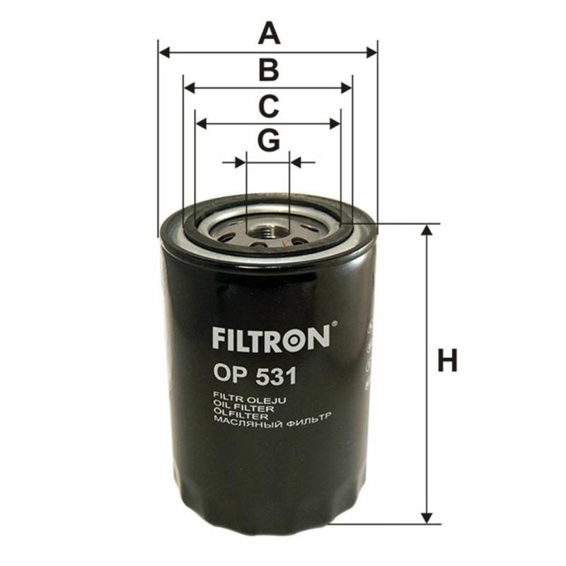 FILTRON Filtr oleju OP531 | Sklep online Galonoleje.pl