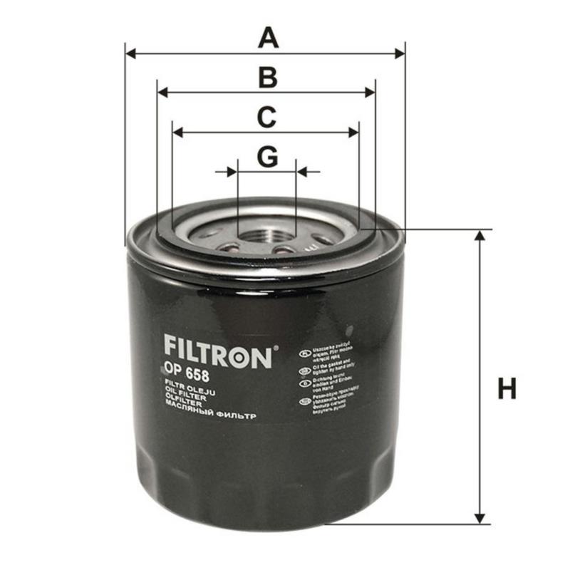 FILTRON Filtr oleju OP658 | Sklep online Galonoleje.pl