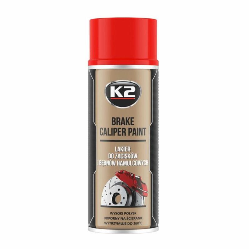 K2 Brake Caliper Paint - Czerwony 400ml - Lakier do zacisków i bębnów hamulcowych | Sklep online Galonoleje.pl