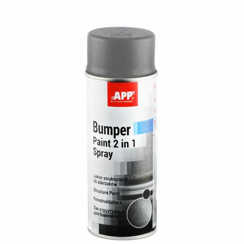 APP Bumper Paint Spray 400ml Szary - lakier strukturalny do tworzyw sztucznych | Sklep online Galonoleje.pl