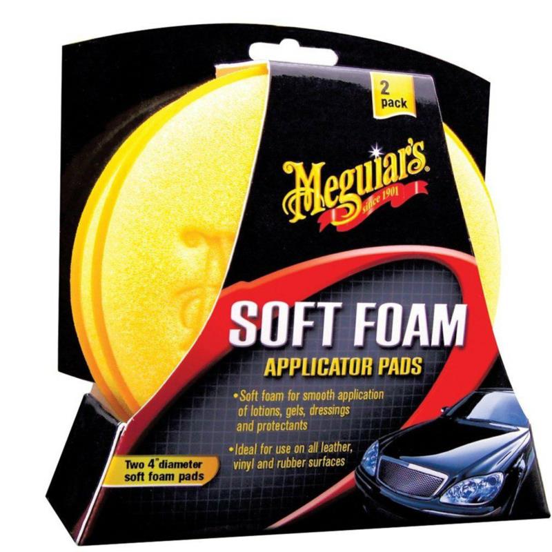 MEGUIARS Soft Foam Applicator Pads - 2 aplikatory do wosku | Sklep online Galonoleje.pl