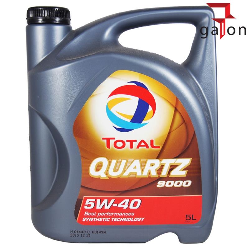 TOTAL Quartz 9000 5W40 5L - syntetyczny olej silnikowy | Sklep online Galonoleje.pl