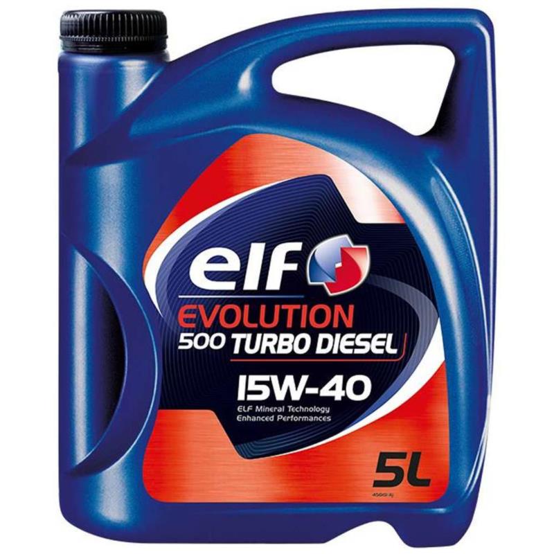 ELF Evolution 500 Turbo Diesel 15W40 5L - mineralny olej silnikowy do diesla | Sklep online Galonoleje.pl