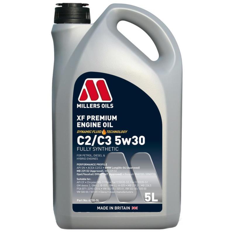 MILLERS OILS XF Premium C2 C3 5w30 5L - olej silnikowy | Sklep online Galonoleje.pl