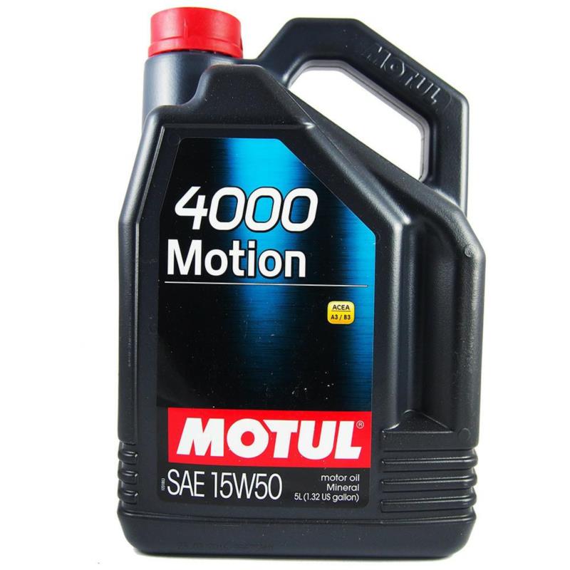 MOTUL 4000 Motion 15w50 5L - mineralny olej silnikowy | Sklep online Galonoleje.pl