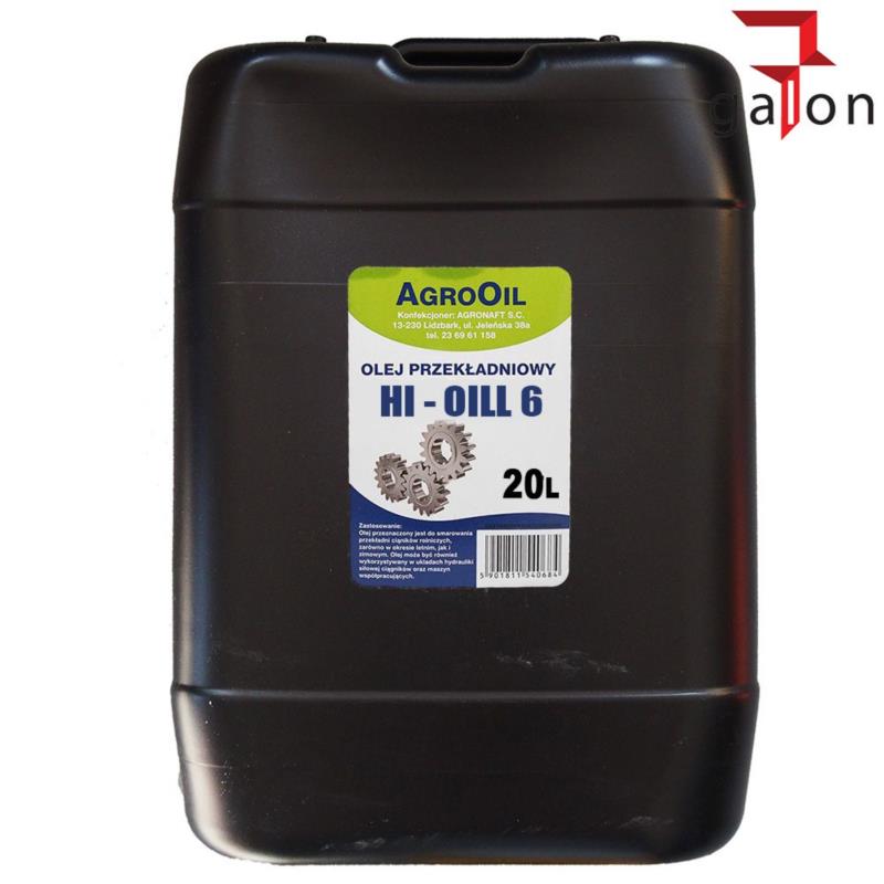 AGROOIL HI-OILL 6 80W 20L - olej przekładniowy, odpowiednik HIPOL 6 | Sklep online Galonoleje.pl