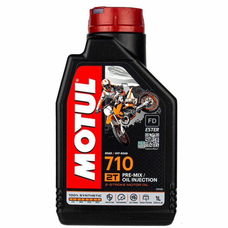 MOTUL 710 2T 1L - syntetyczny motocyklowy olej do mieszanki do dwusuwa | Sklep online Galonoleje.pl