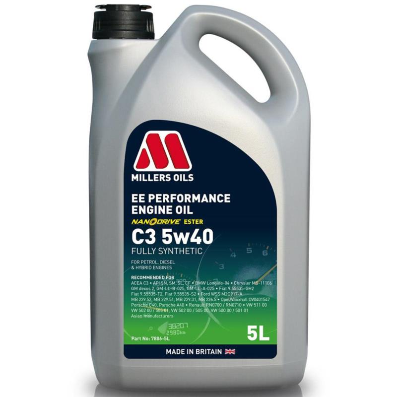 MILLERS OILS EE Performance C3 5w40 5L - olej silnikowy | Sklep online Galonoleje.pl