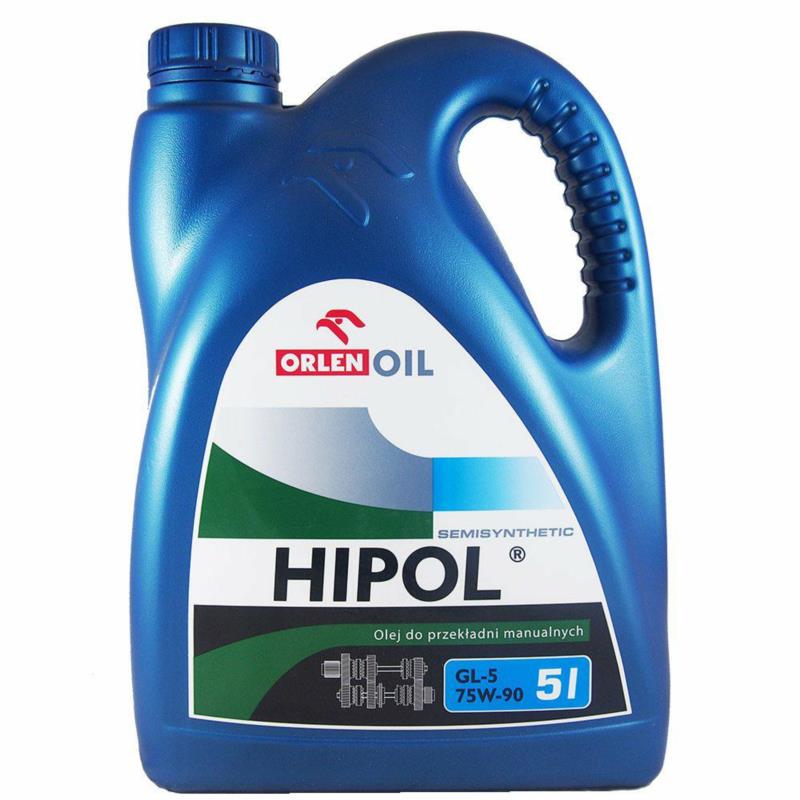 ORLEN Hipol Semisynthetic GL5 75W90 5L - olej przekładniowy do skrzyni biegów manualnej i mostu