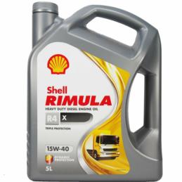 SHELL Rimula R4 X 15W40 5L - syntetyczny olej silnikowy do samochodów ciężarowych | Sklep online Galonoleje.pl