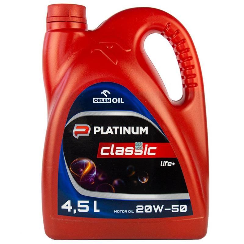 PLATINUM Classic Life+ 20W50 4,5L - mineralny olej silnikowy | Sklep online Galonoleje.pl