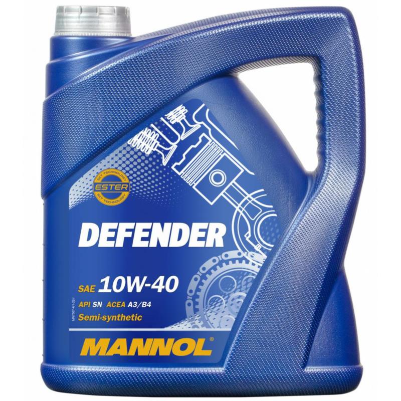 MANNOL Defender 10W40 5L - półsyntetyczny olej silnikowy | Sklep online Galonoleje.pl