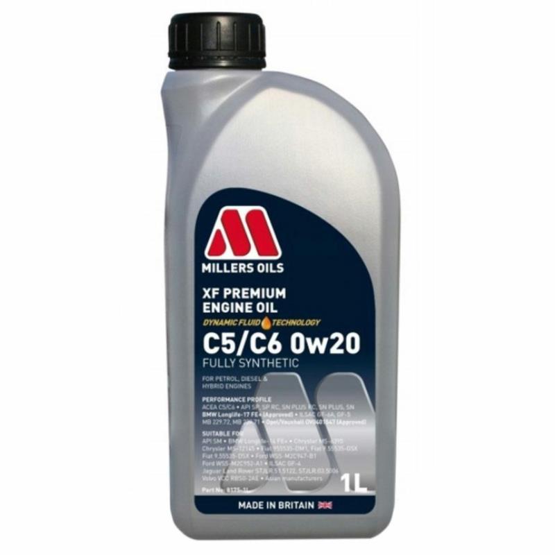 MILLERS OILS XF Premium C5/C6 0w20 1L - olej silnikowy | Sklep online Galonoleje.pl