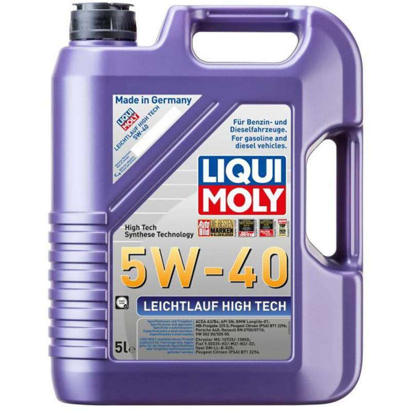 LIQUI MOLY Leichtlauf High Tech 5w40 5L 2328 - uniwersalny olej silnikowy | Sklep online Galonoleje.pl
