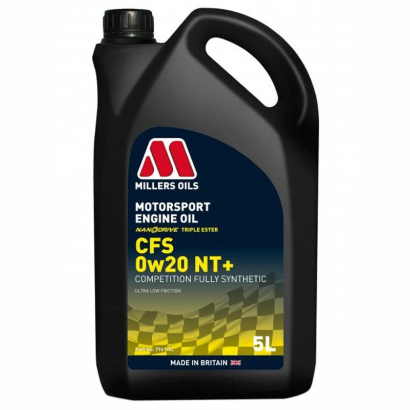 MILLERS OILS Motorsport CFS 0w20 NT+ 5L - W pełni syntetyczny olej na bazie potrójnych estrów | Sklep online Galonoleje.pl
