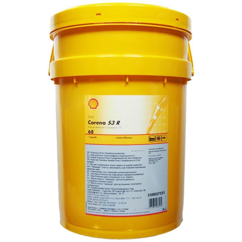 SHELL Corena S3 R68 20L - olej do sprężarki śrubowej i łopatkowej | Sklep online Galonoleje.pl