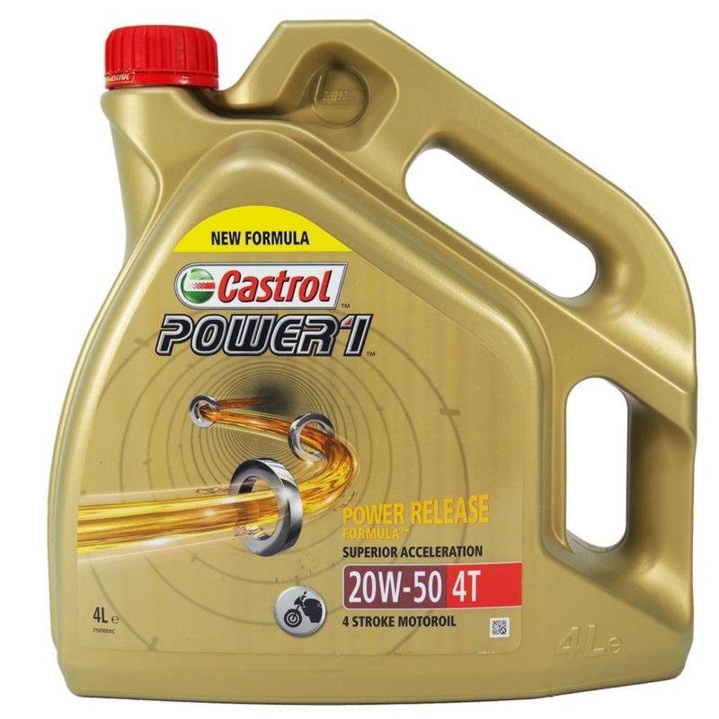 CASTROL Power 1 4T 20w50 4L - półsyntetyczny olej motocyklowy | Sklep online Galonoleje.pl