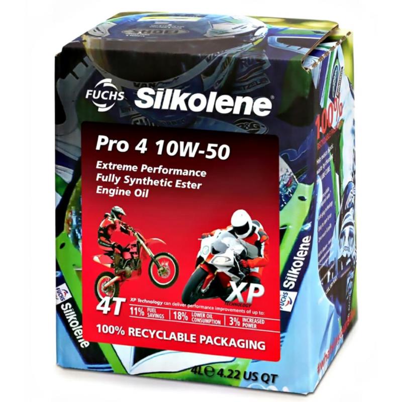 FUCHS Silkolene Pro 4 XP 10w50 4L - olej motocyklowy syntetyczny | Sklep online Galonoleje.pl
