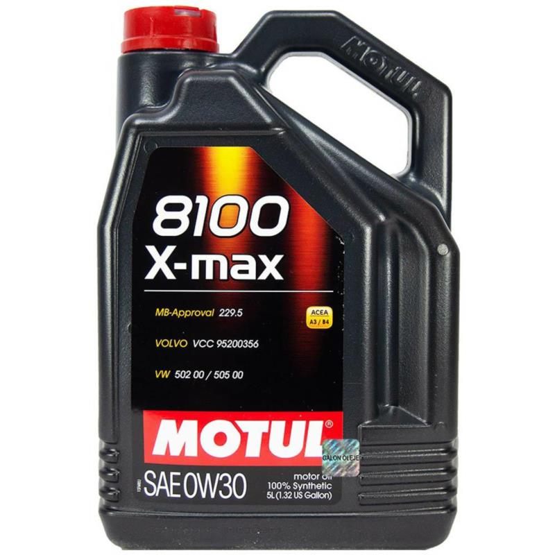 MOTUL 8100 X-Max A3/B4 0w30 5L - syntetyczny olej silnikowy | Sklep online Galonoleje.pl