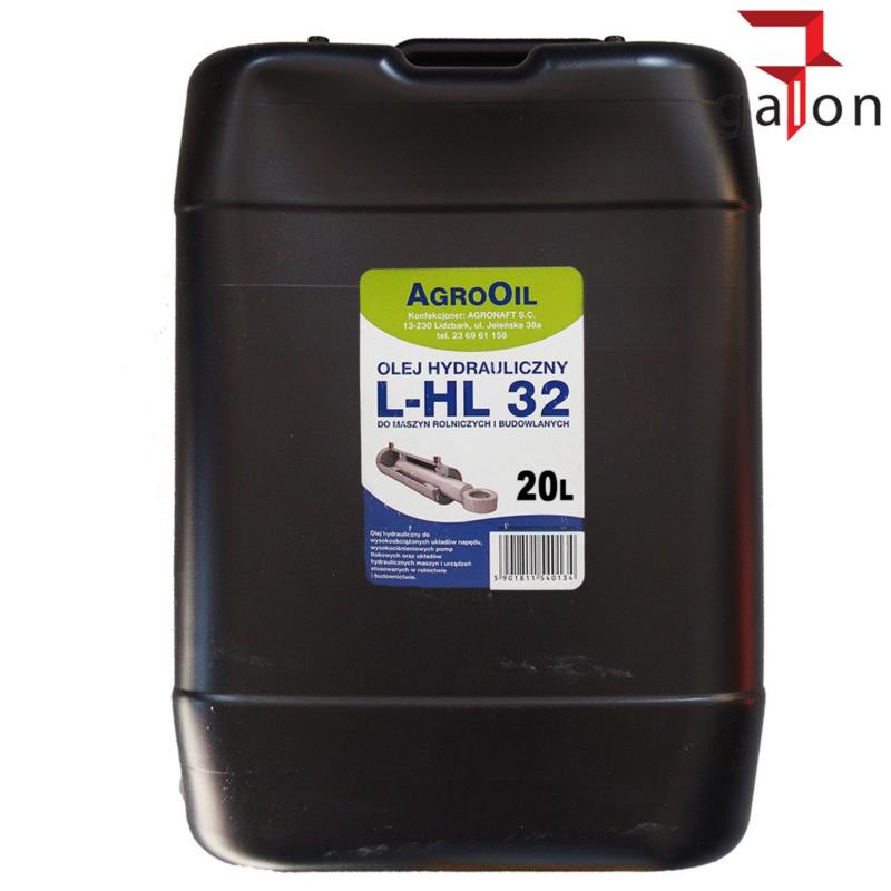 AGROOIL HYDROL L-HL 32 20L - olej hydrauliczny | Sklep online Galonoleje.pl