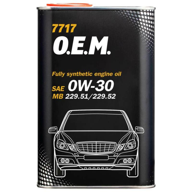 MANNOL OEM 7717 Mercedes 0W30 1L - syntetyczny olej silnikowy | Sklep online Galonoleje.pl